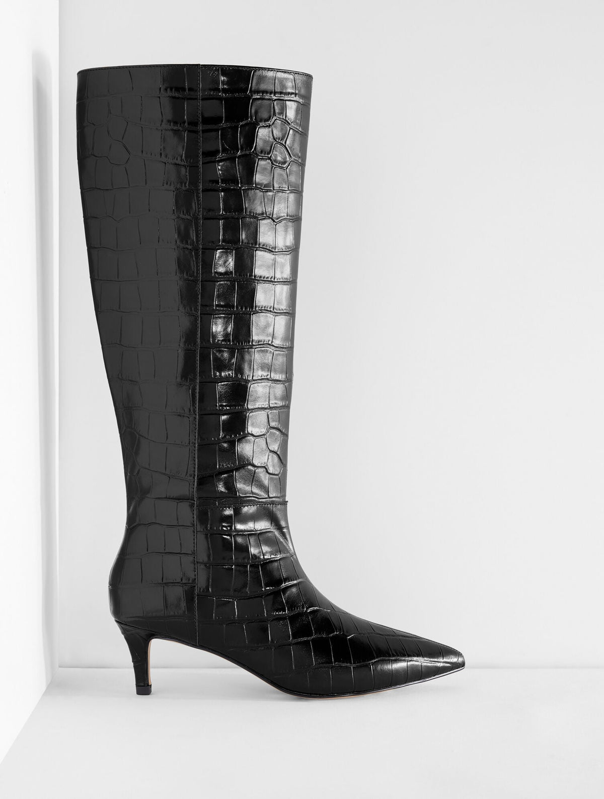 KAIT CROC EMBOSSED TALL BOOTS | Talbots