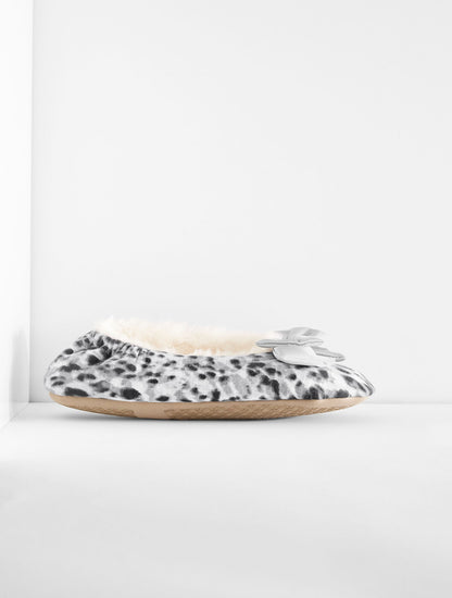 LENA BOW SLIPPERS - SWIRLY ANIMAL | Talbots