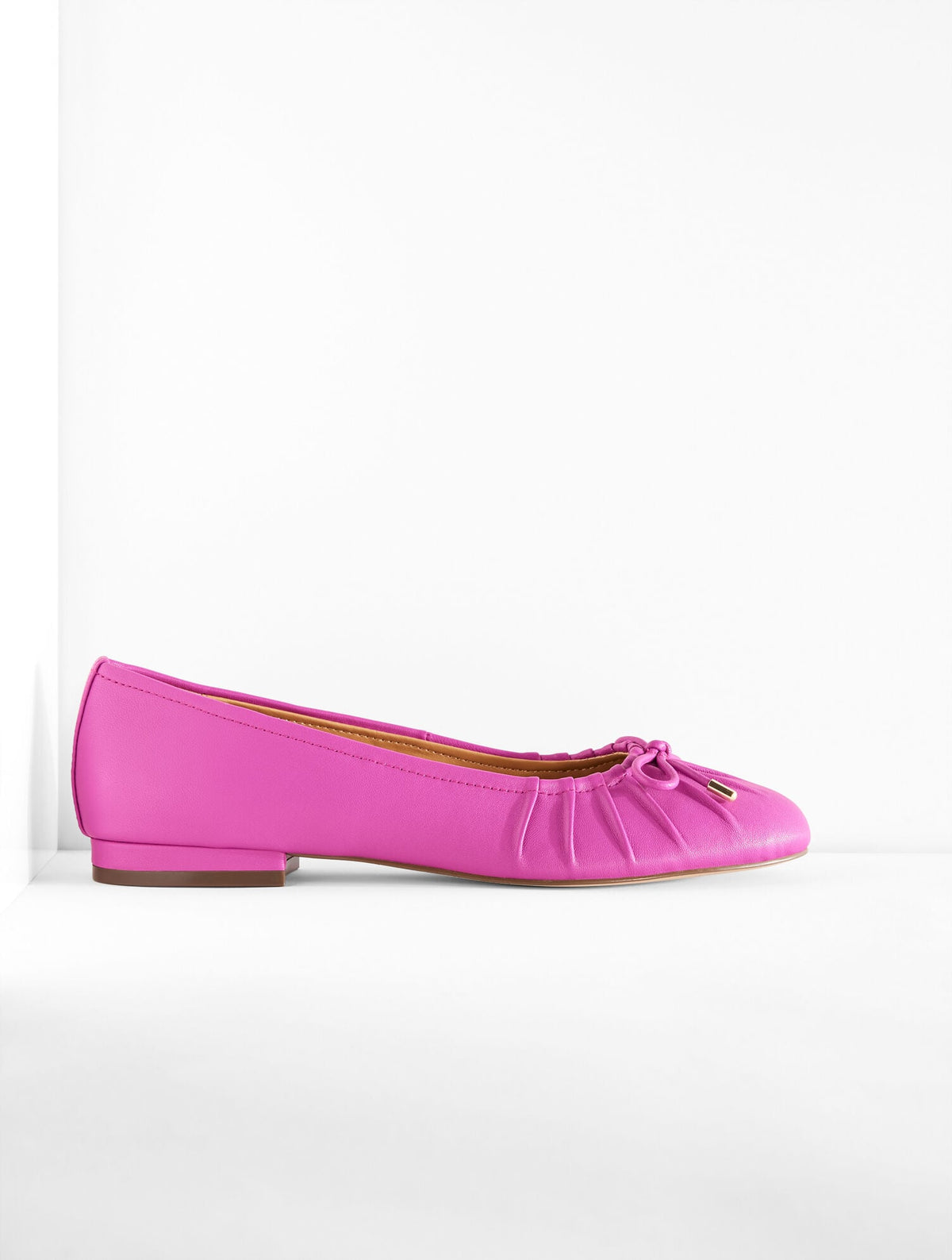 MADISON PLEATED NAPPA BALLET FLATS | Talbots
