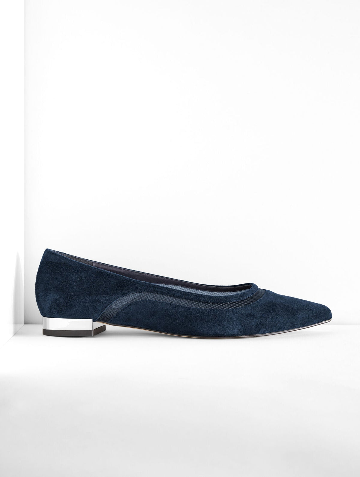 PORTIA MESH SUEDE FLATS | Talbots