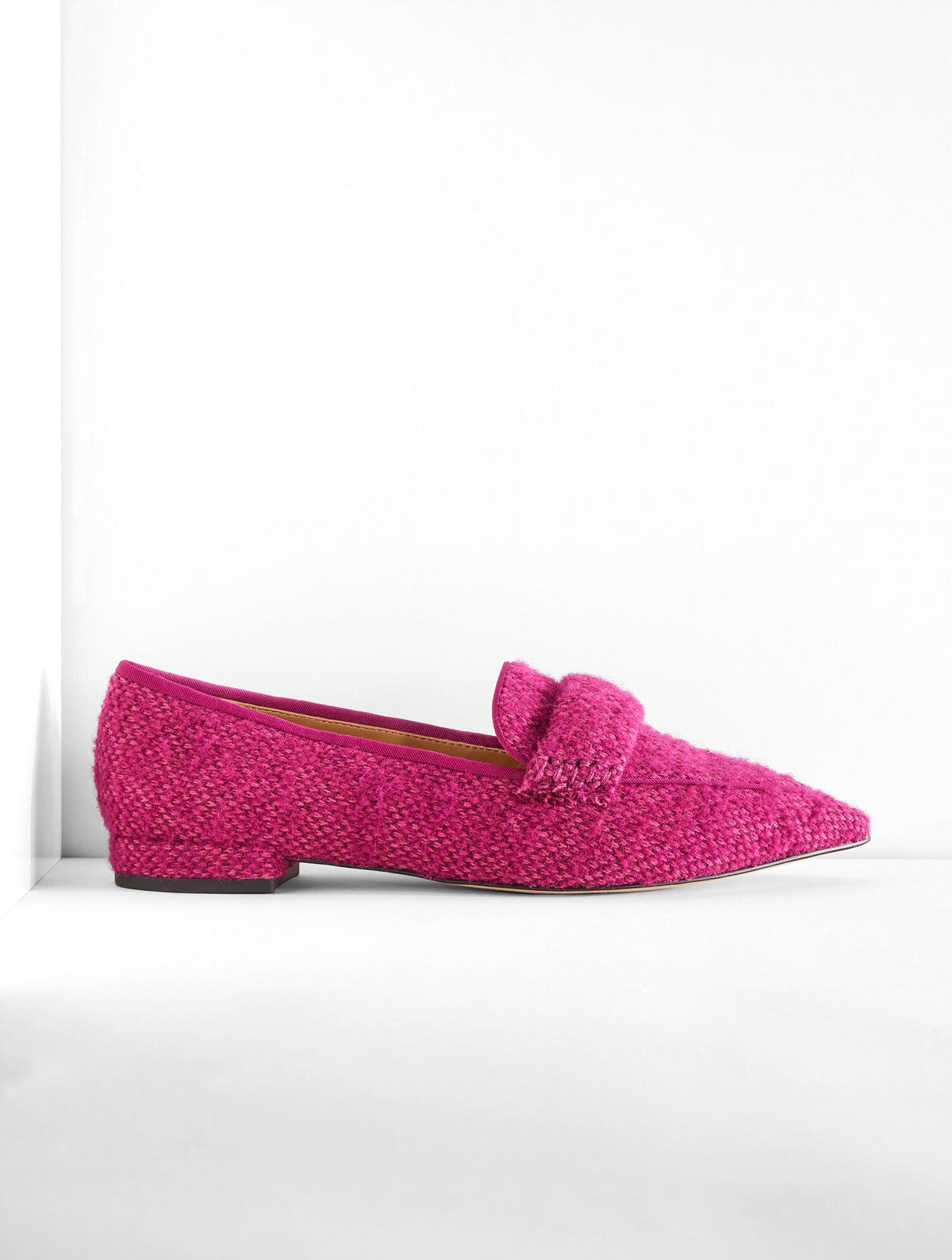 SCARLET TWEED POINTED TOE LOAFERS | Talbots