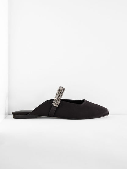 SLOANE EMBELLISHED SATIN MULES | Talbots