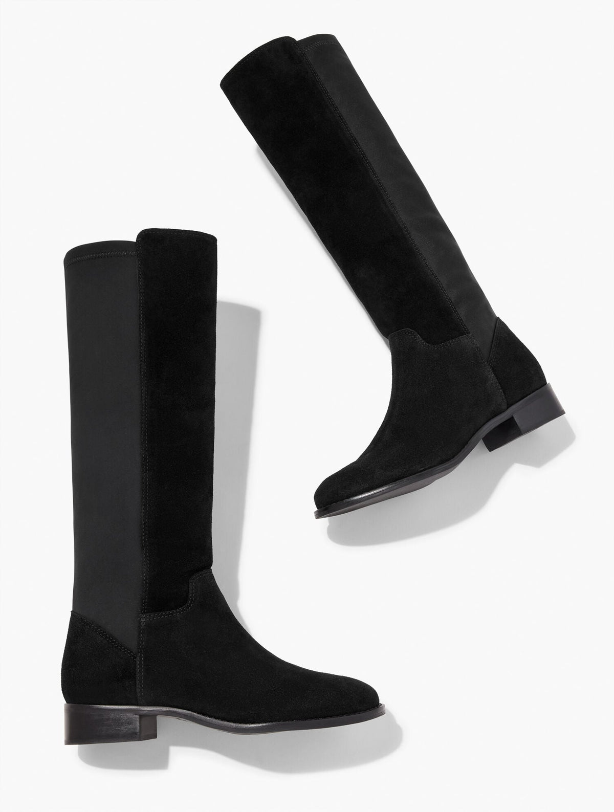 TISH STRETCH FAUX SUEDE TALL BOOTS | Talbots