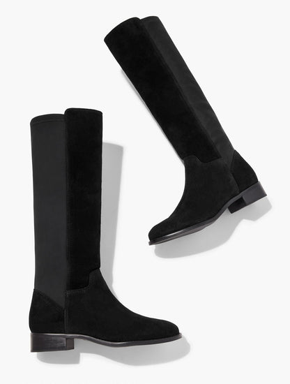 TISH STRETCH FAUX SUEDE TALL BOOTS | Talbots