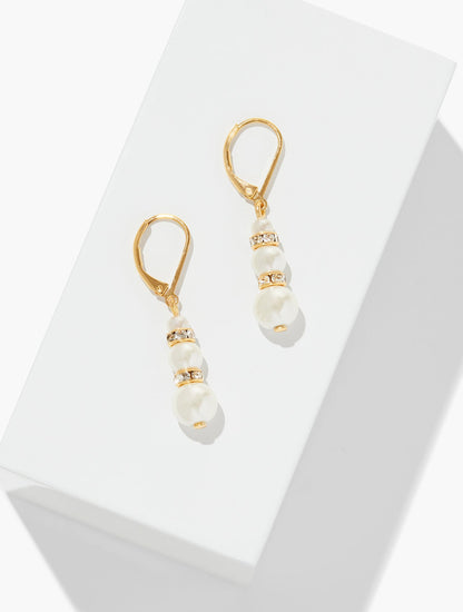 PEARL GARLAND DROP EARRINGS | Talbots