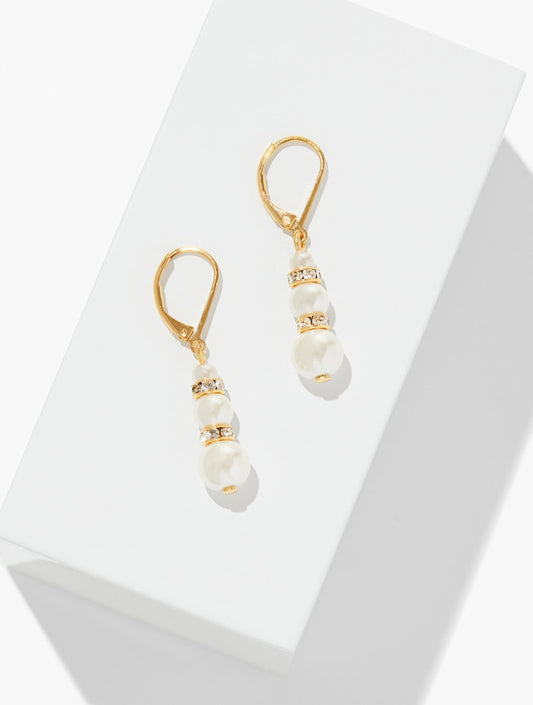 PEARL GARLAND DROP EARRINGS | Talbots