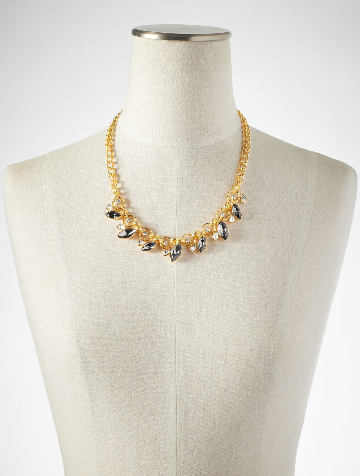 CHAIN & STONE STATEMENT NECKLACE | Talbots