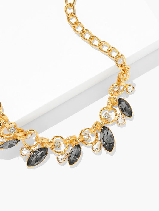 CHAIN & STONE STATEMENT NECKLACE | Talbots