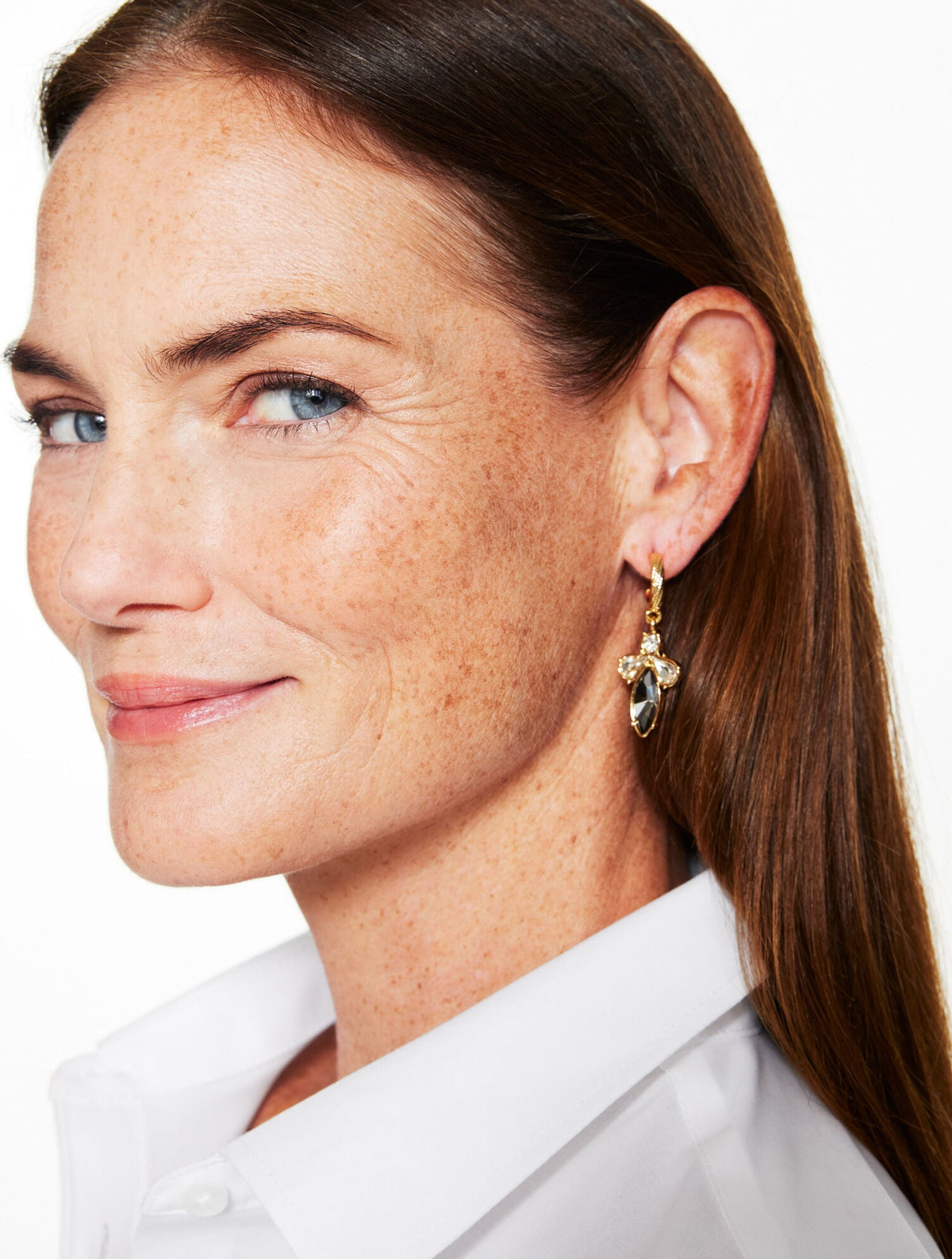 CHAIN & STONE STATEMENT EARRINGS | Talbots