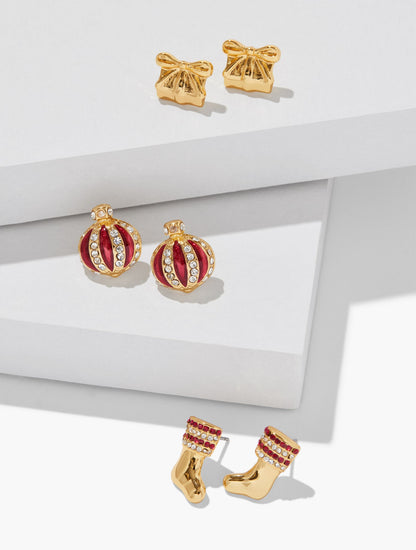 GOOD TIDINGS STUD EARRING SET | Talbots