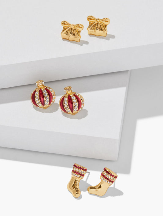 GOOD TIDINGS STUD EARRING SET | Talbots