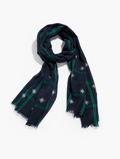 ENCHANTING BLACK WATCH OBLONG SCARF | Talbots