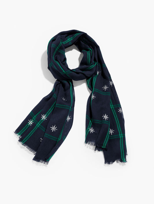 ENCHANTING BLACK WATCH OBLONG SCARF | Talbots