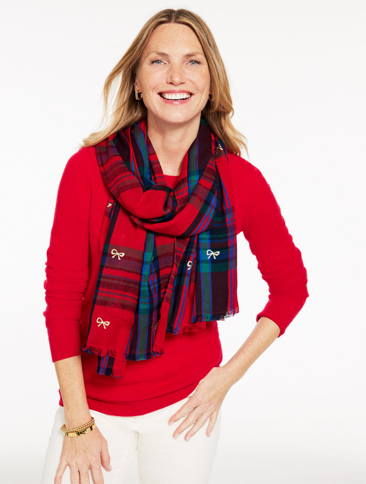 WISHFUL PLAID OBLONG SCARF | Talbots