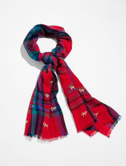 WISHFUL PLAID OBLONG SCARF | Talbots