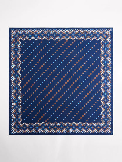MEDALLION SILK SQUARE SCARF | Talbots