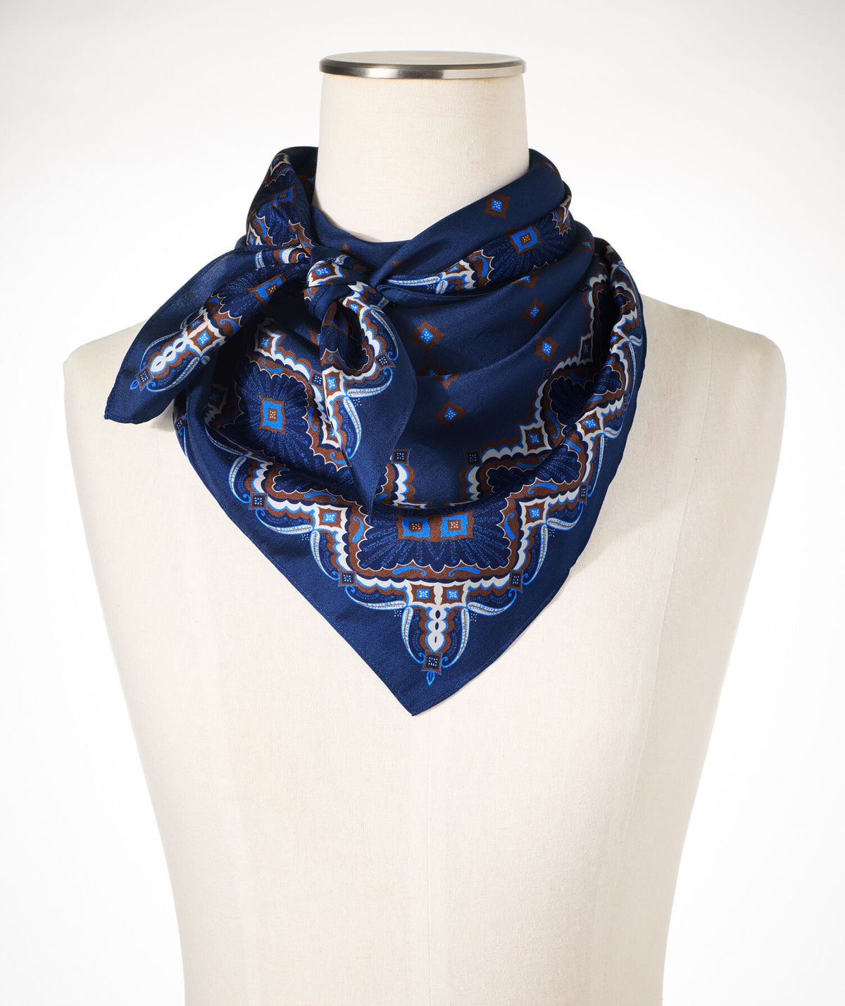 MEDALLION SILK SQUARE SCARF | Talbots
