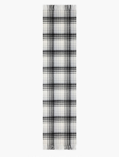 CASHMERE WATERWEAVE SCARF - SERENE PLAID | Talbots