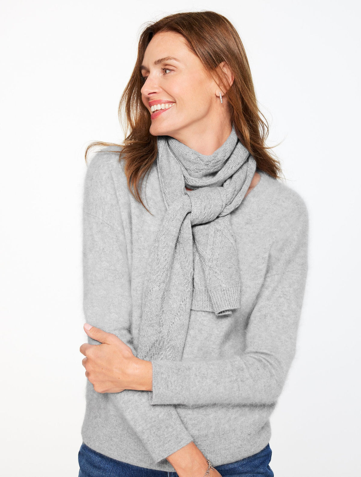 METALLIC CASHMERE SCARF | Talbots