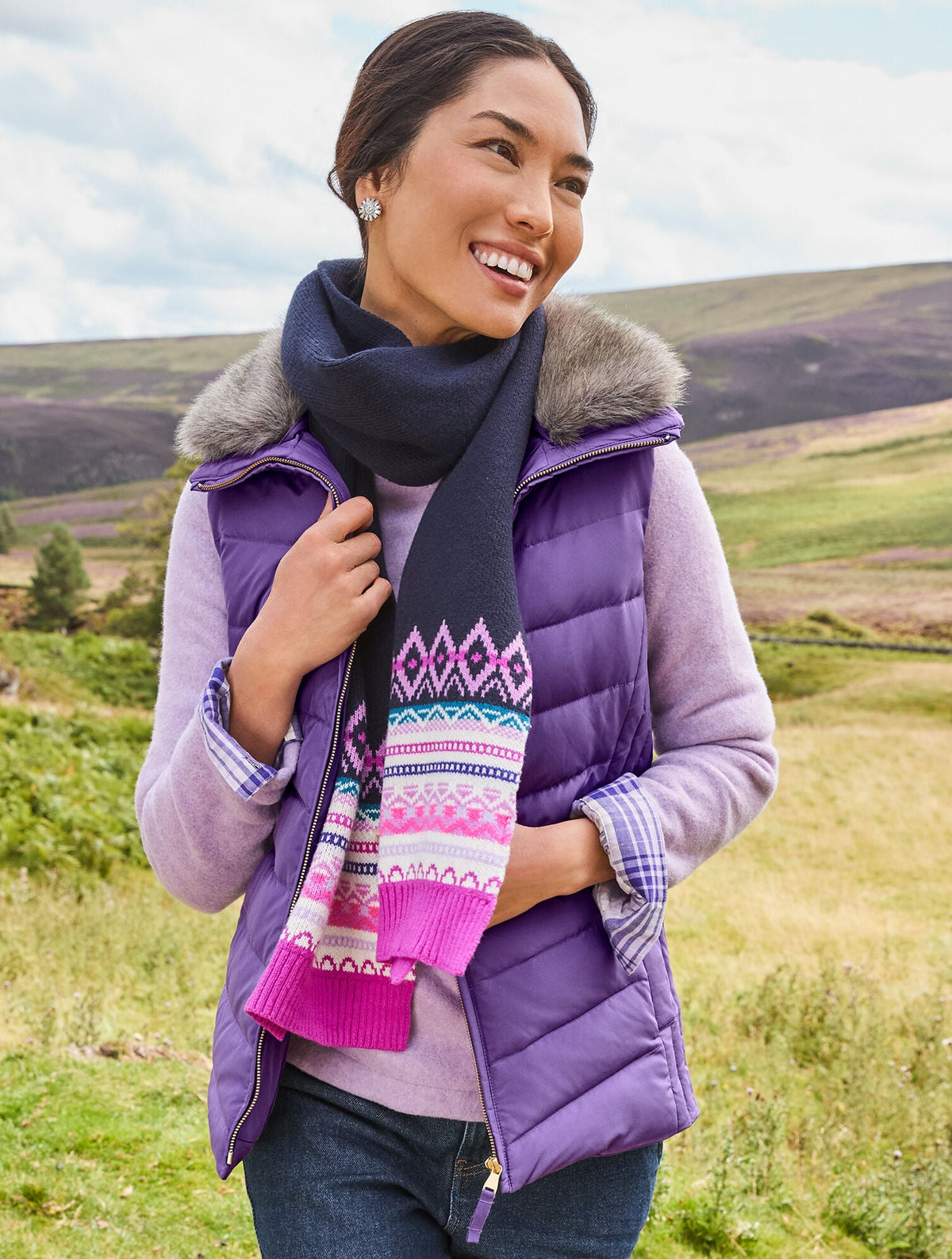 FLOAT FAIR ISLE SCARF | Talbots