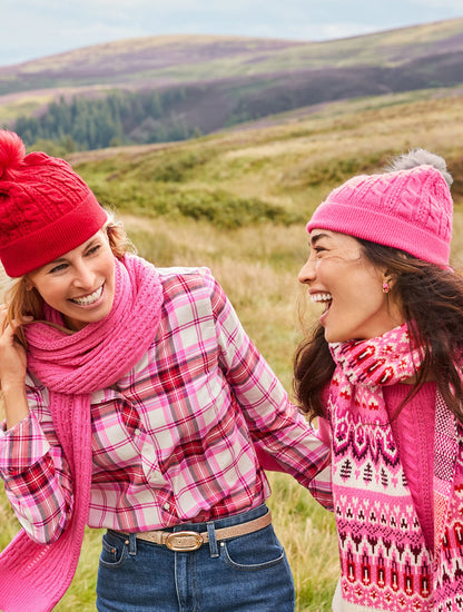 SOFT CABLE KNIT SCARF | Talbots