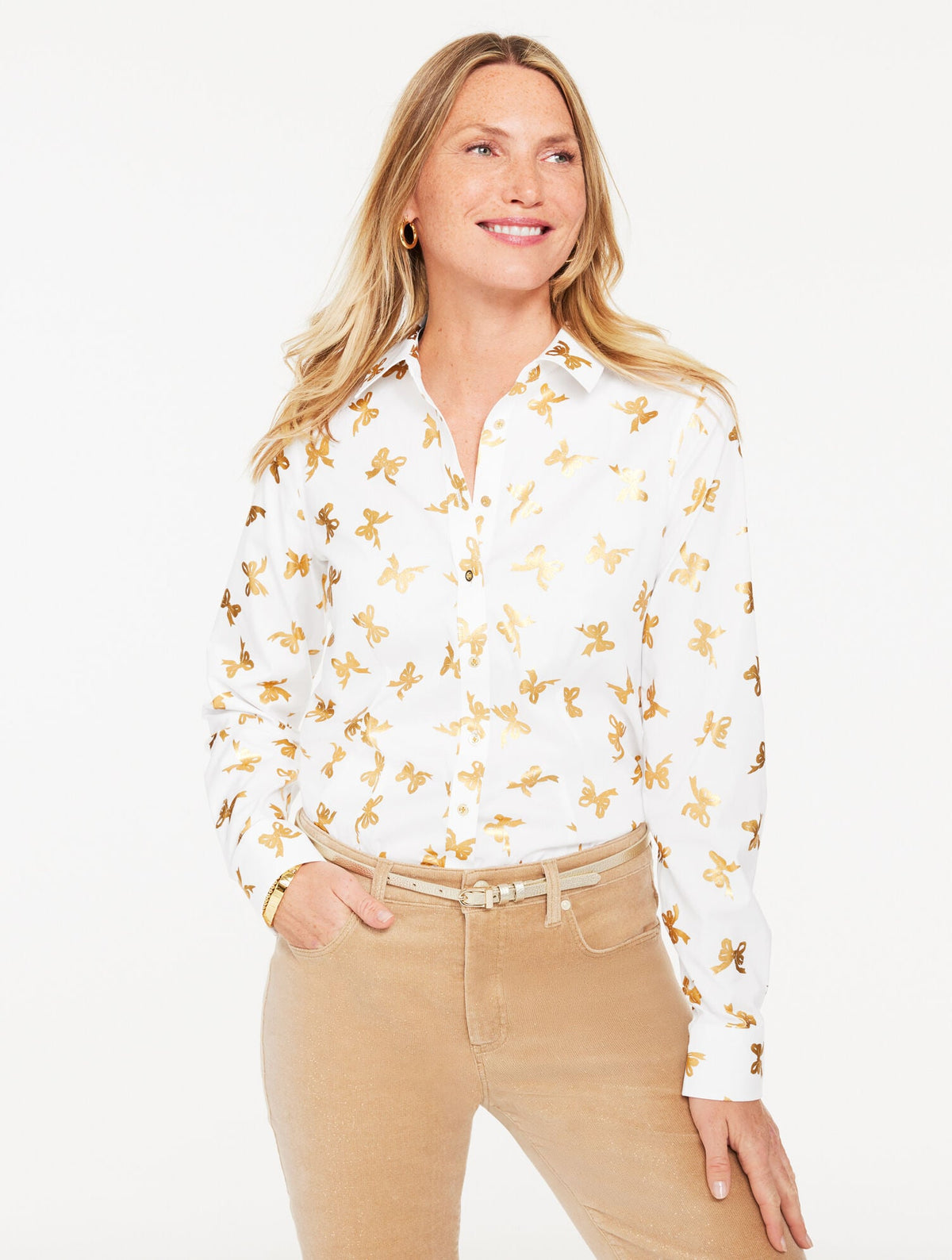 NON-IRON PERFECT SHIRT – BEAUTIFUL BOWS | Talbots