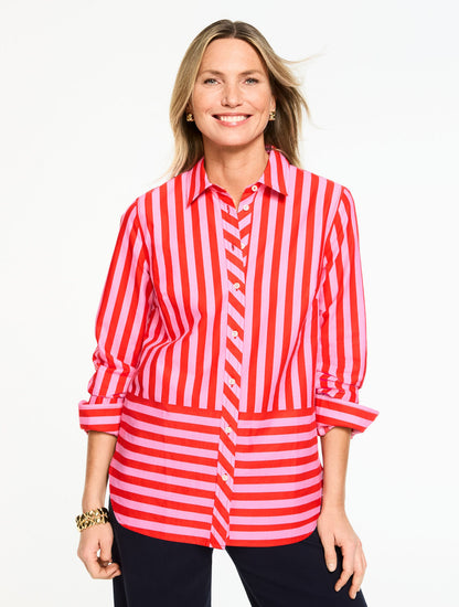 MODERN CLASSIC SHIRT - LIVELY STRIPE | Talbots