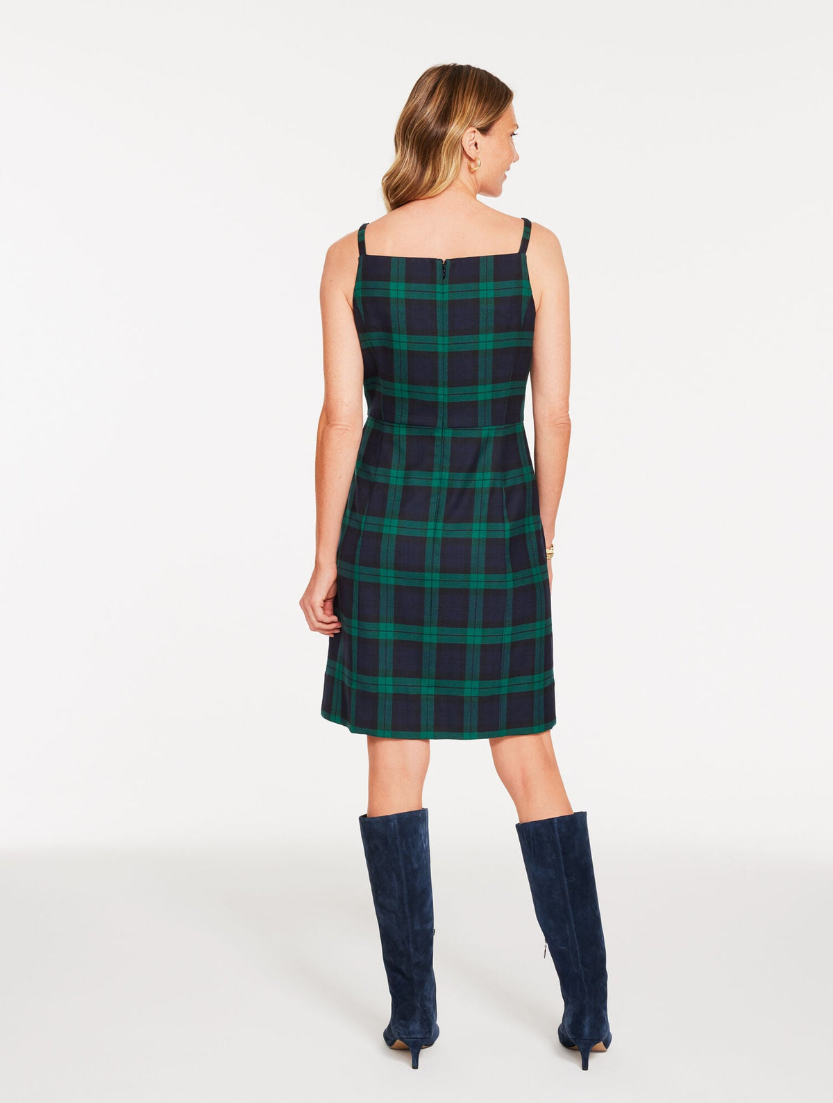 SLEEVELESS DRESS - DASHING TARTAN | Talbots