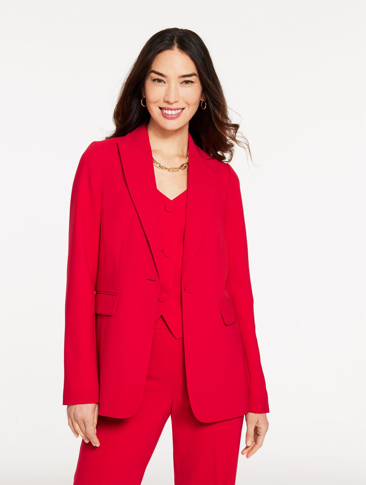 POLISHED CREPE BLAZER | Talbots