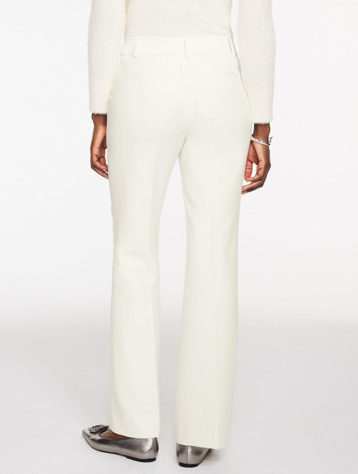 FLARE LEG TAILORED STRETCH PANTS | Talbots
