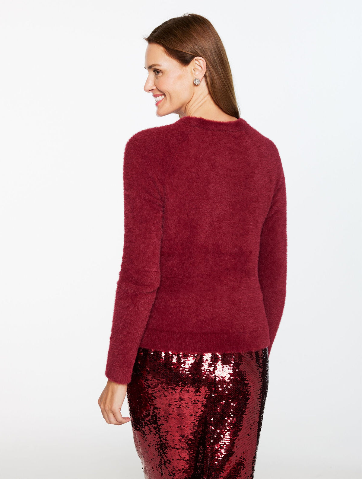 PLUSH CREWNECK SWEATER | Talbots