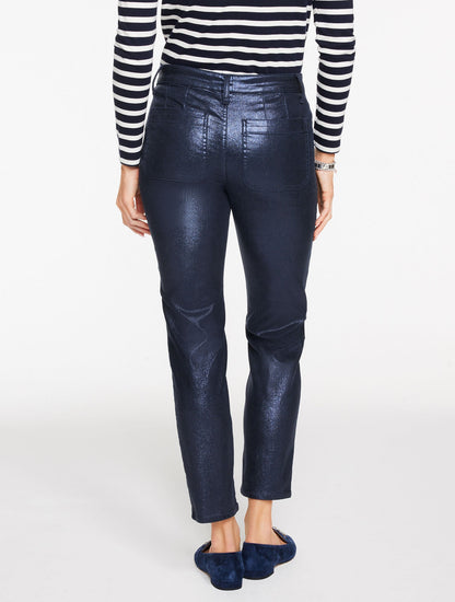 SLIM STRAIGHT ANKLE JEANS - INDIGO FOIL | Talbots
