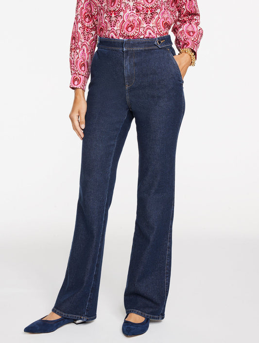 FLARE LEG HIGH WAIST JEANS - GIANNA WASH | Talbots