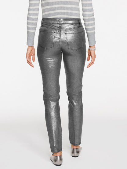 SLIM ANKLE JEANS - PEWTER FOIL | Talbots