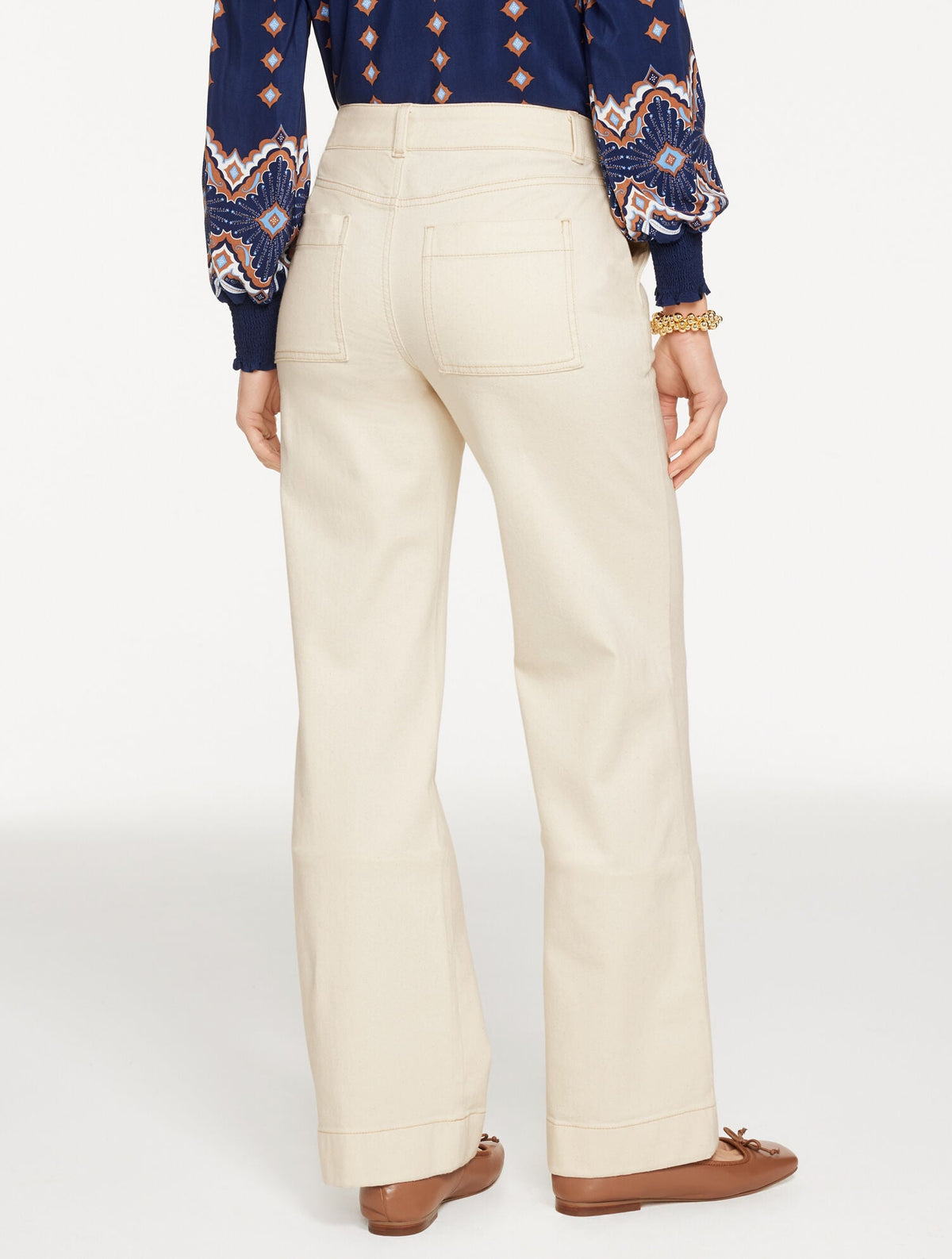 CLASSIC JEAN TROUSERS - PINTUCK | Talbots