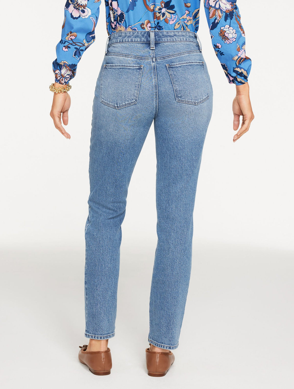 SLIM ANKLE JEANS - LINDEN WASH - CURVY FIT | Talbots