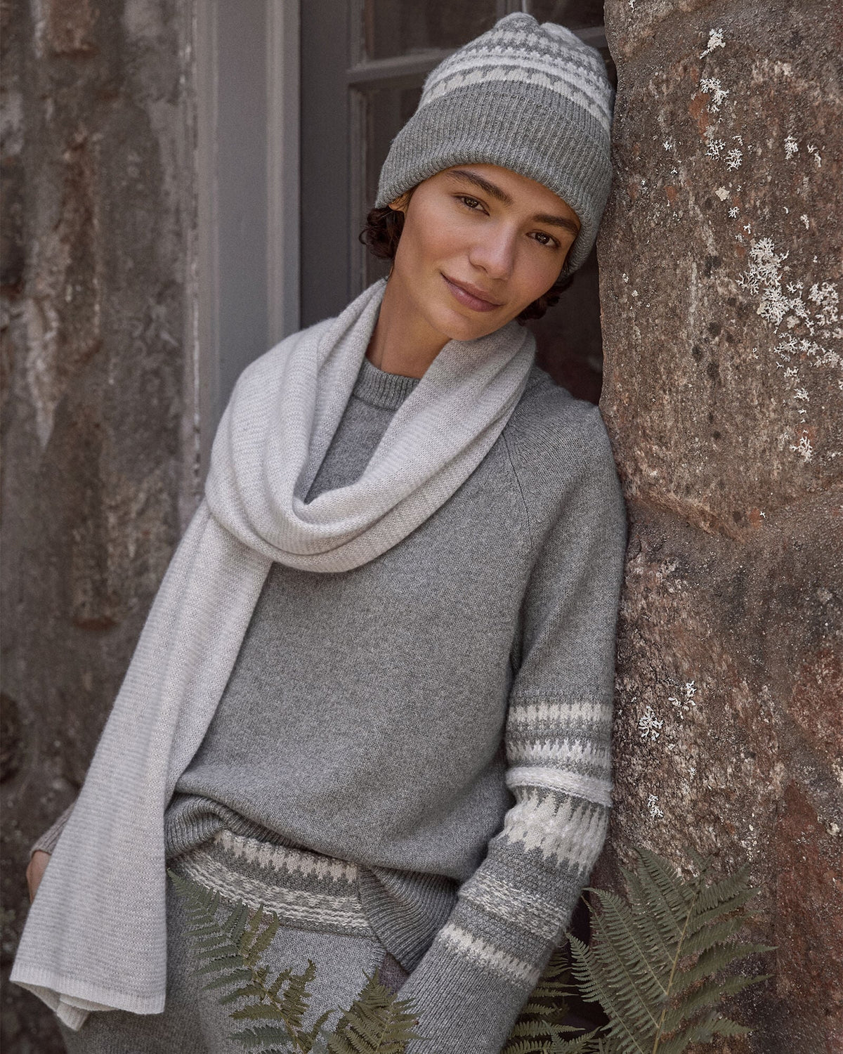 ORGANIC COTTON BLEND NOSTALGIC FAIR ISLE CREWNECK SWEATER | Talbots
