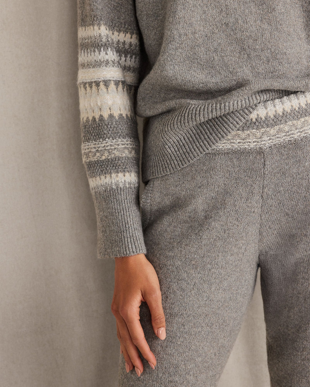 ORGANIC COTTON BLEND NOSTALGIC FAIR ISLE CREWNECK SWEATER | Talbots