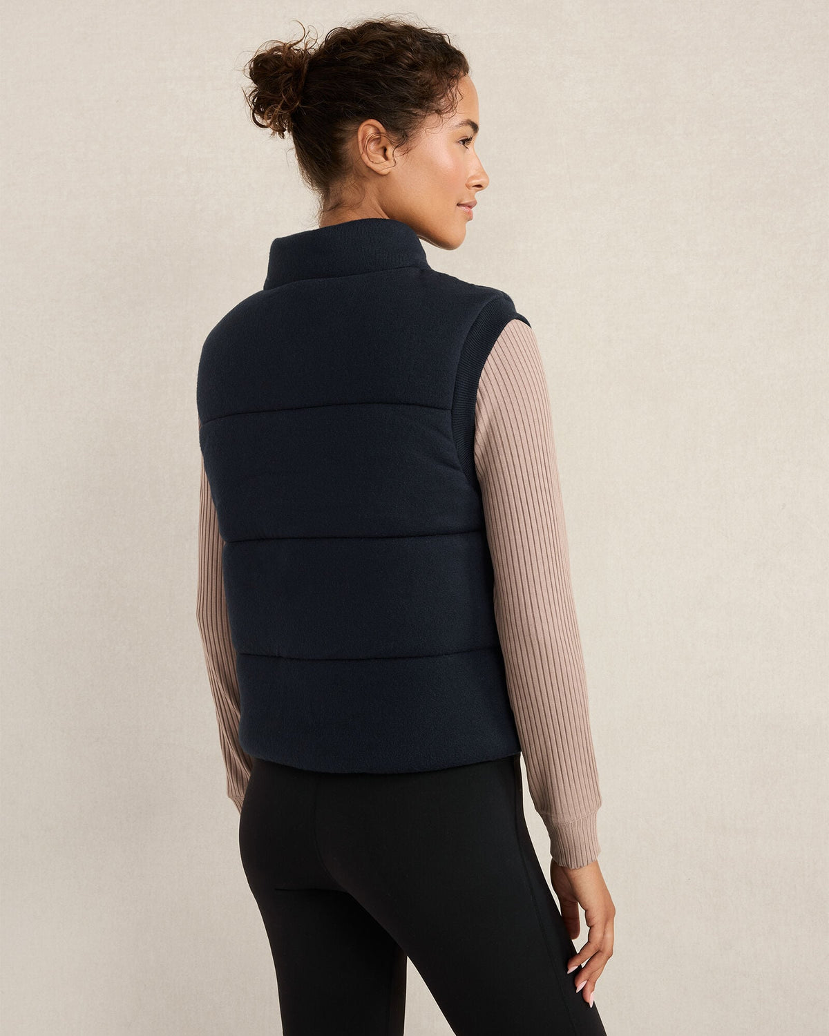 VISCOSE BLEND PUFFER VEST | Talbots