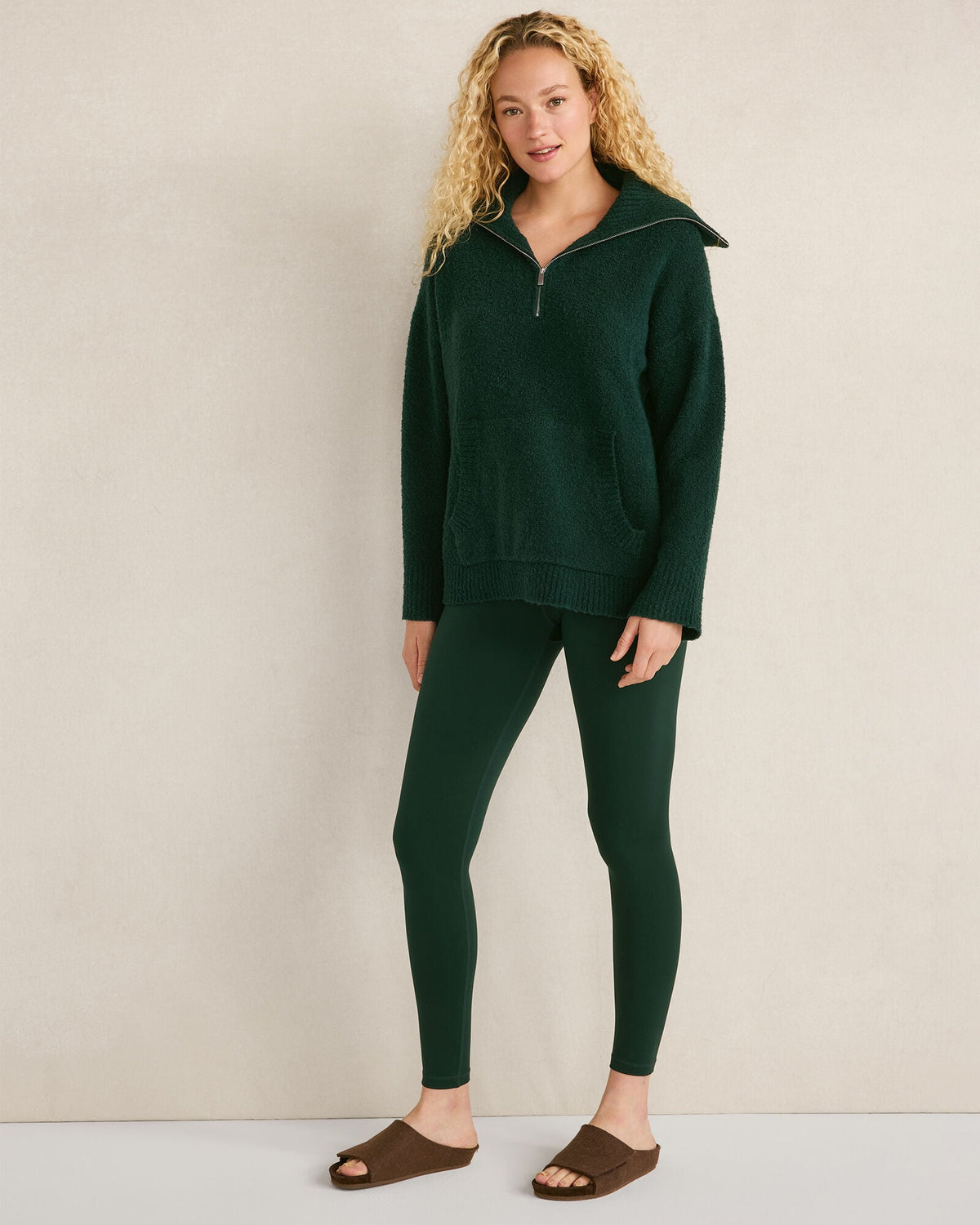 BOUCLE HALF-ZIP PULLOVER | Talbots