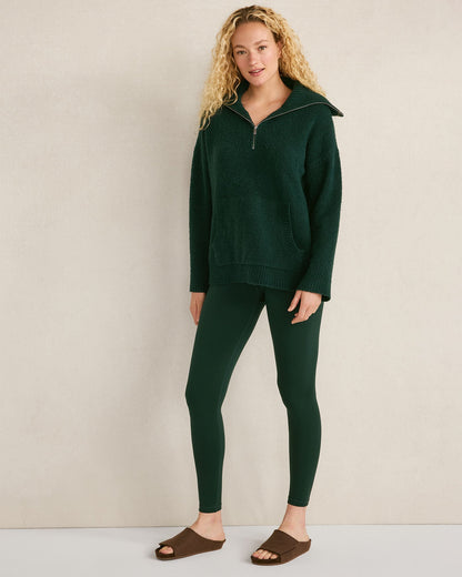BOUCLE HALF-ZIP PULLOVER | Talbots