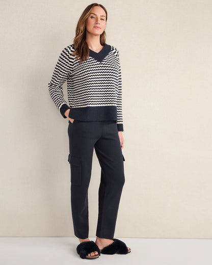 VISCOSE BLEND CARGO PANTS | Talbots