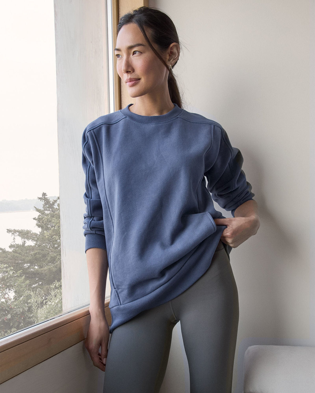 CLOUD FLEECE CREWNECK SWEATSHIRT | Talbots