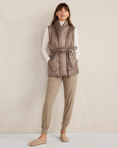 SHINY QUILTED PUFFER VEST | Talbots