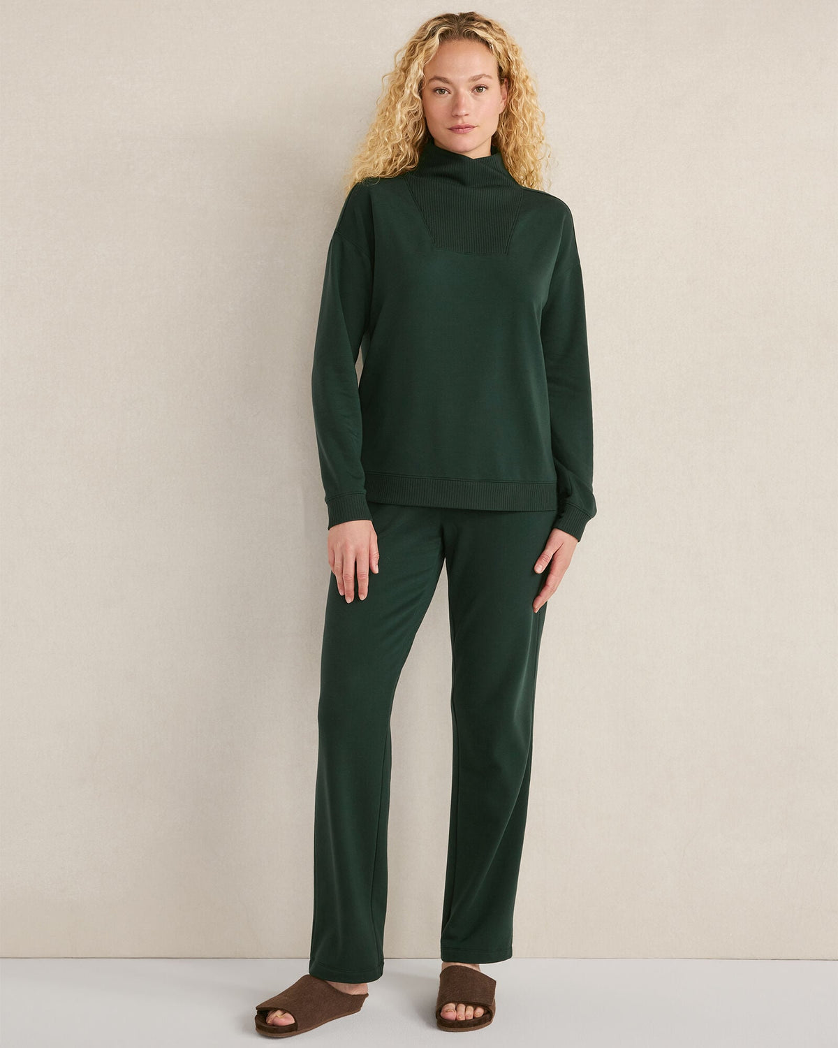 FLEECE CROSSOVER SWEATSHIRT | Talbots