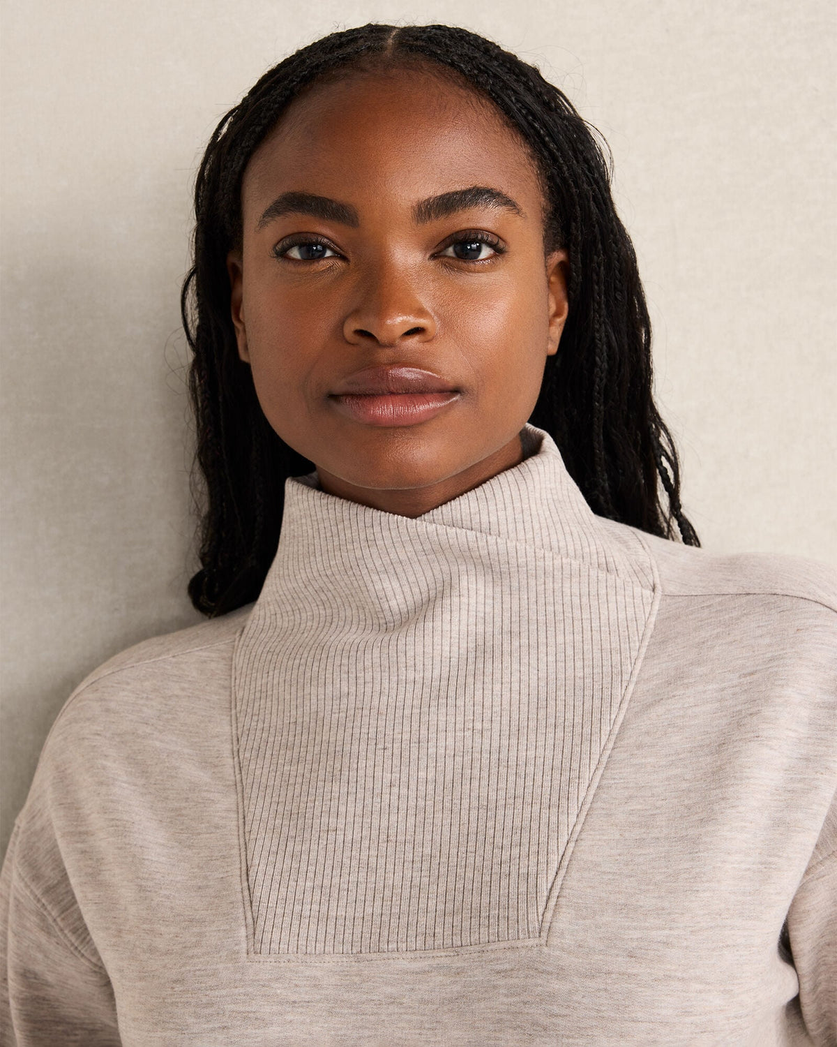 FLEECE CROSSOVER SWEATSHIRT | Talbots