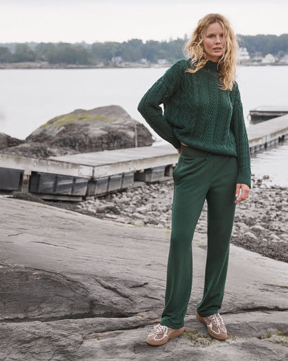 FLEECE STRAIGHT LEG PANTS | Talbots