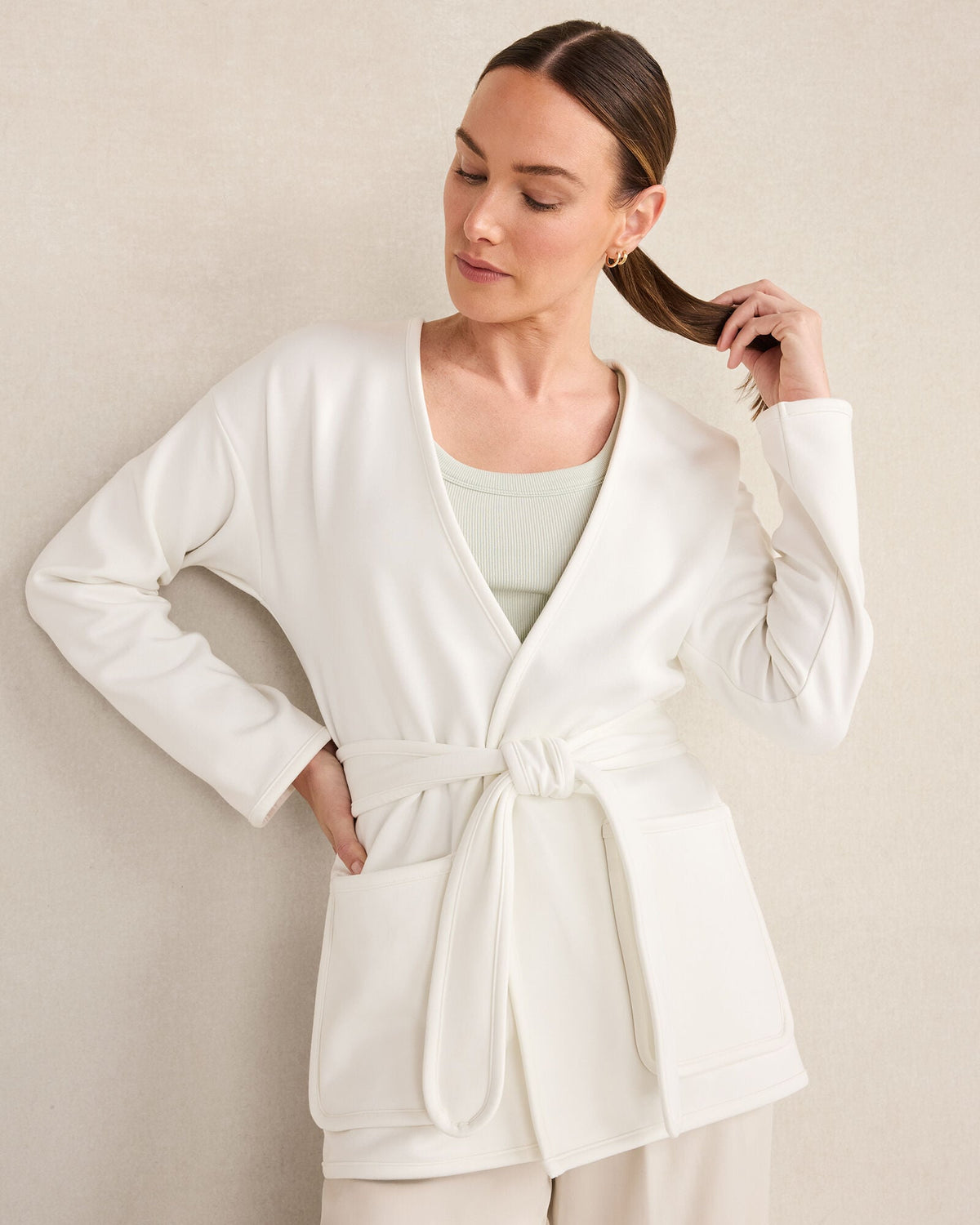 SOFT-BRUSHED FLEECE WRAP | Talbots