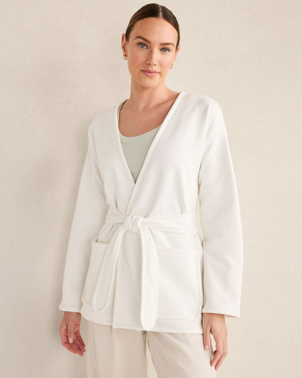 SOFT-BRUSHED FLEECE WRAP | Talbots