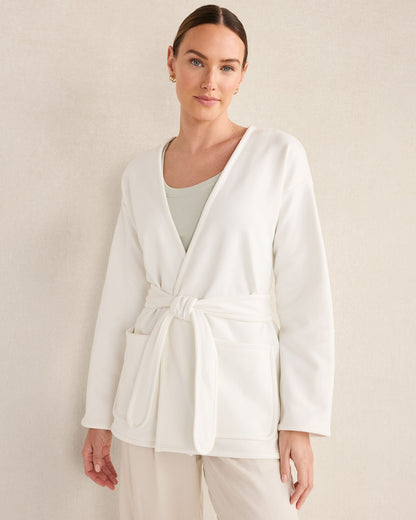 SOFT-BRUSHED FLEECE WRAP | Talbots